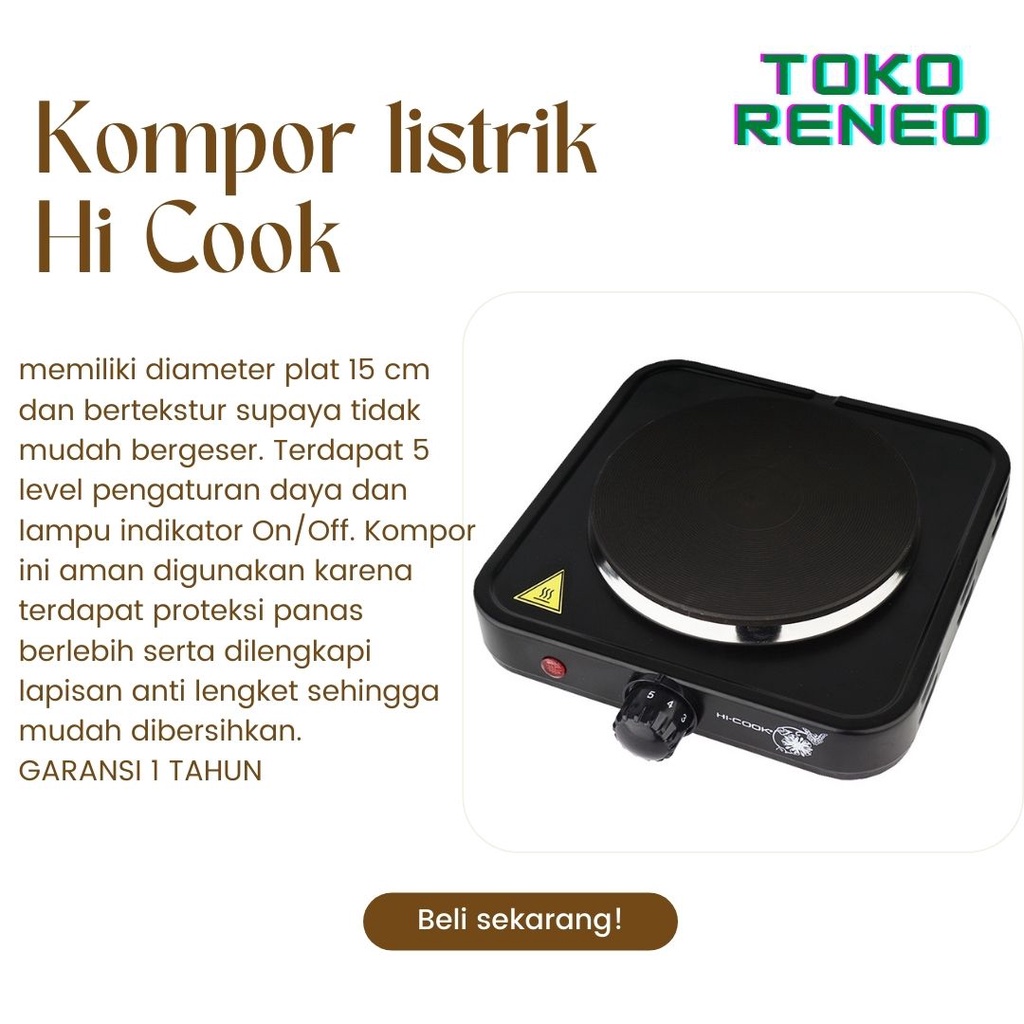 Kompor listrik HI COOK es-155