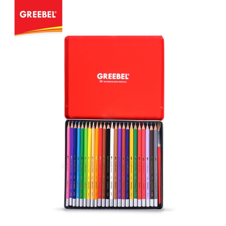 

PENSIL WARNA WATER COLOUR TIN CASE GREEBEL -2724 CLASSIC 62161367