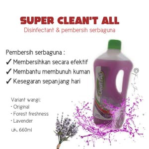 Super Clean’t All Disinfectant and Cleaner Pembersih Keramik Serbaguna, Pembunuh Kuman