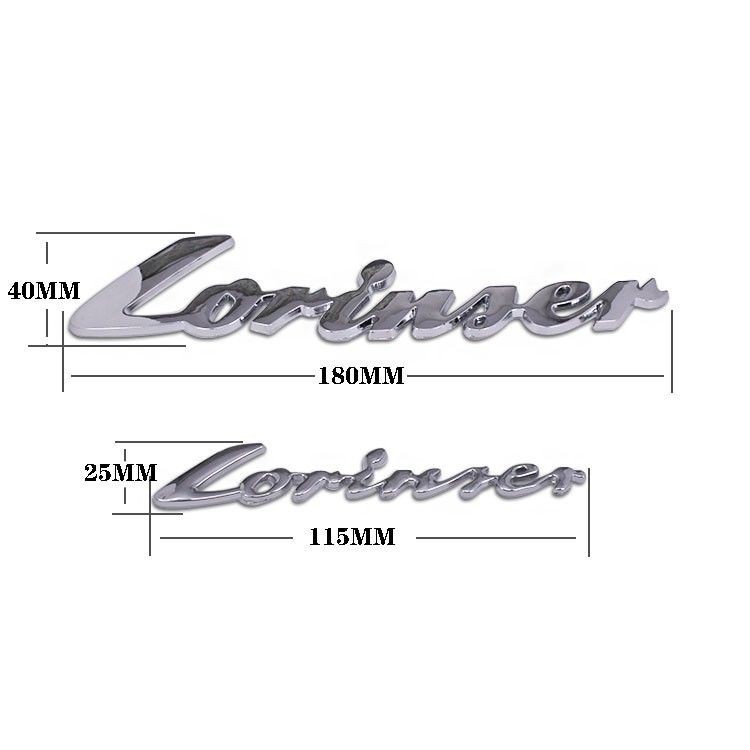 1pc Stiker Emblem Logo Lorinser Bahan Abs Warna Krom Untuk Bagasi Mobil Mercedes Benz