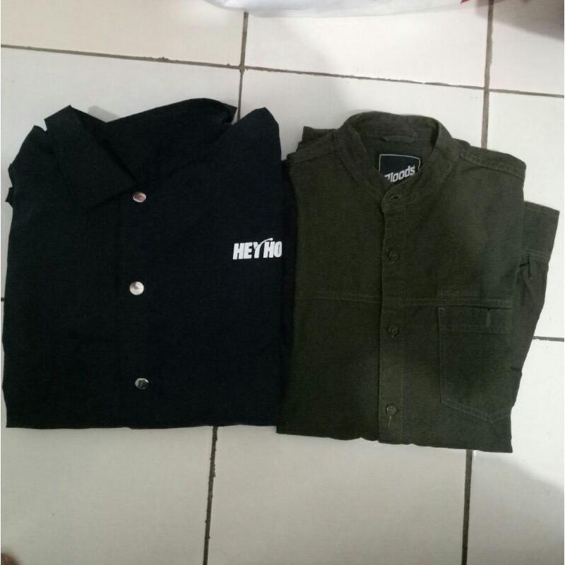 heyho coach jacket dan blood long shirt