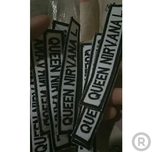 label nama Bordir Nama Custom