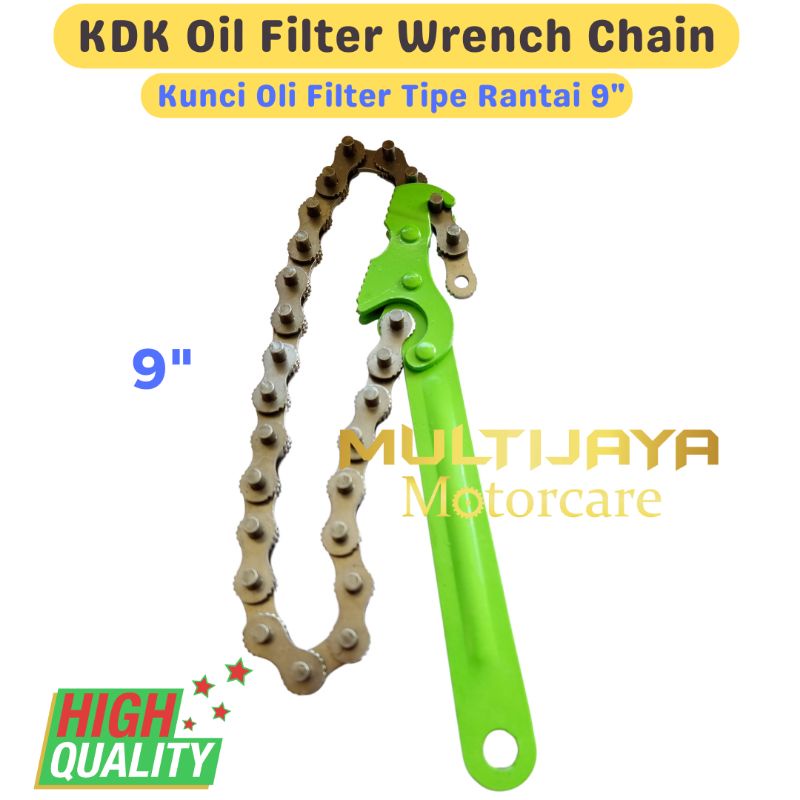 Kunci Oli Filter 8&quot;  9&quot; Model Rantai Solar 200 mm - Oil Filter Wrench Chain 8 Inch, 9 Inch