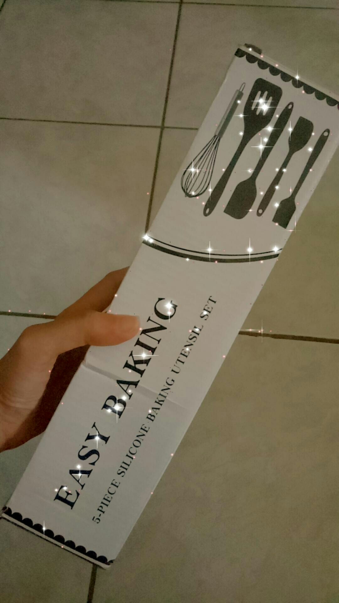 Silicone Kitchen Utensil Spatula Set 5in1 / Alat Masak Set Sutil Silikon 5 In 1 Utensils