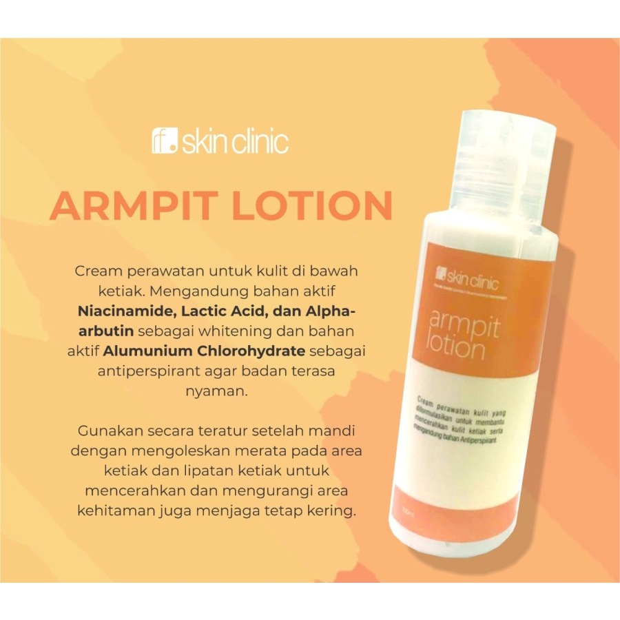 SKIN CLINIC - Armpit Lotion 100ml / Pemutih Ketiak / Armpit Whitening