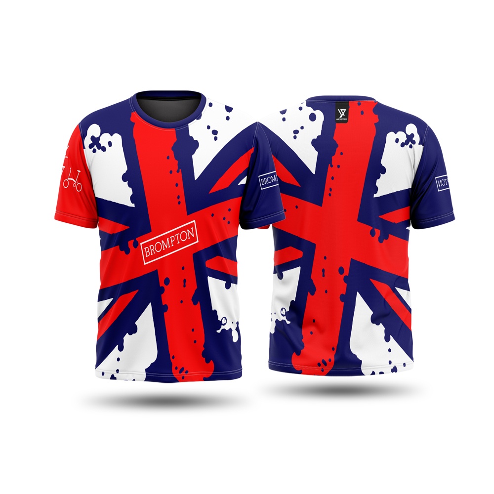Kaos Jersey Sepeda Lipat Brompton Gowes Lengan Pendek Full Printing Custom art 04