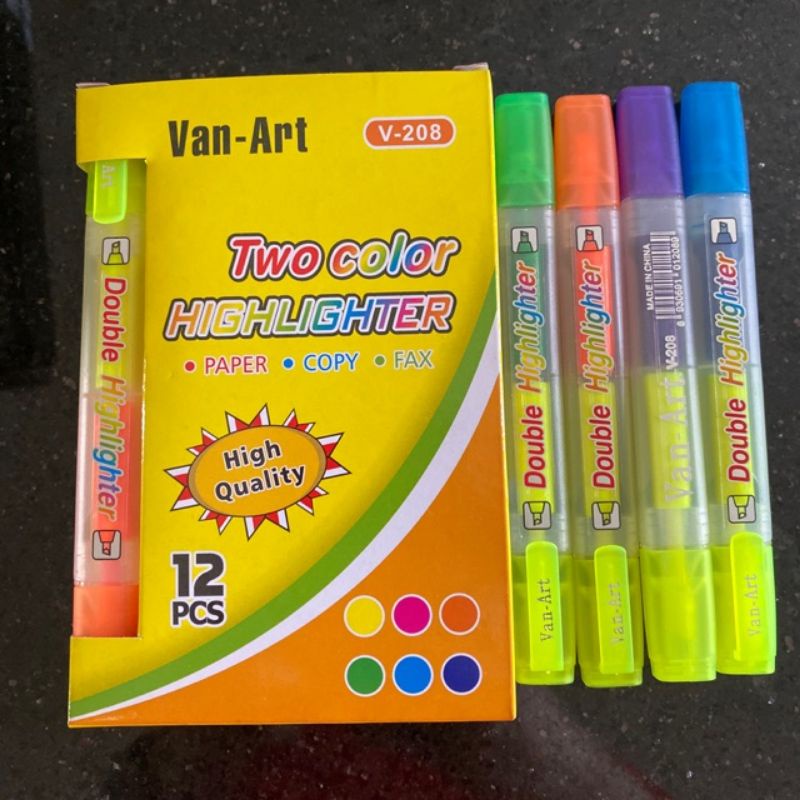 

Stabilo Van-Art double color highlighter dua sisi