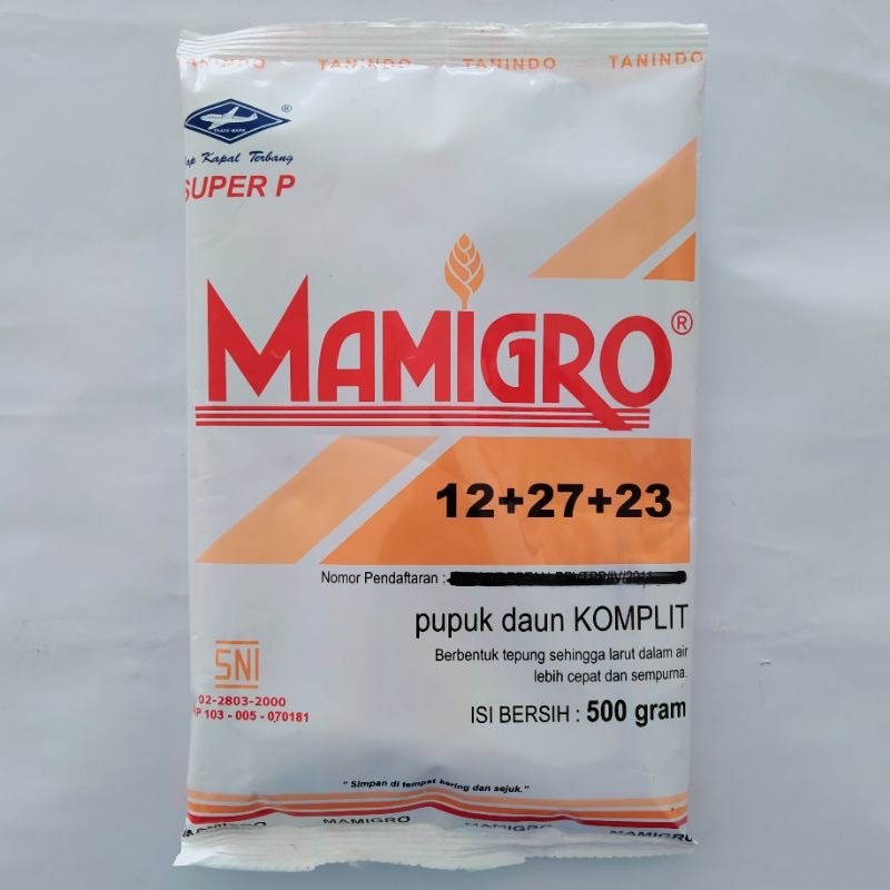 [Tani] Pupuk Mamigro Buah Bunga Orange 12+27+23 500gr