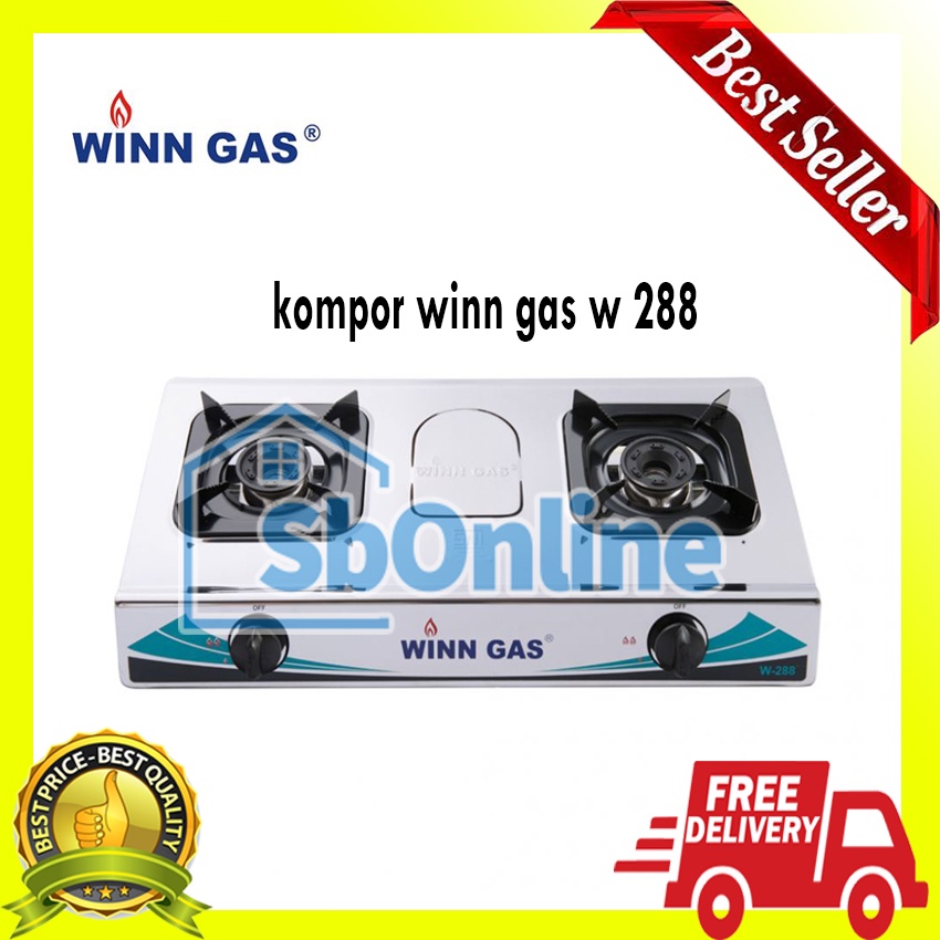 Kompor Winn Gas 2 Tungku W-288