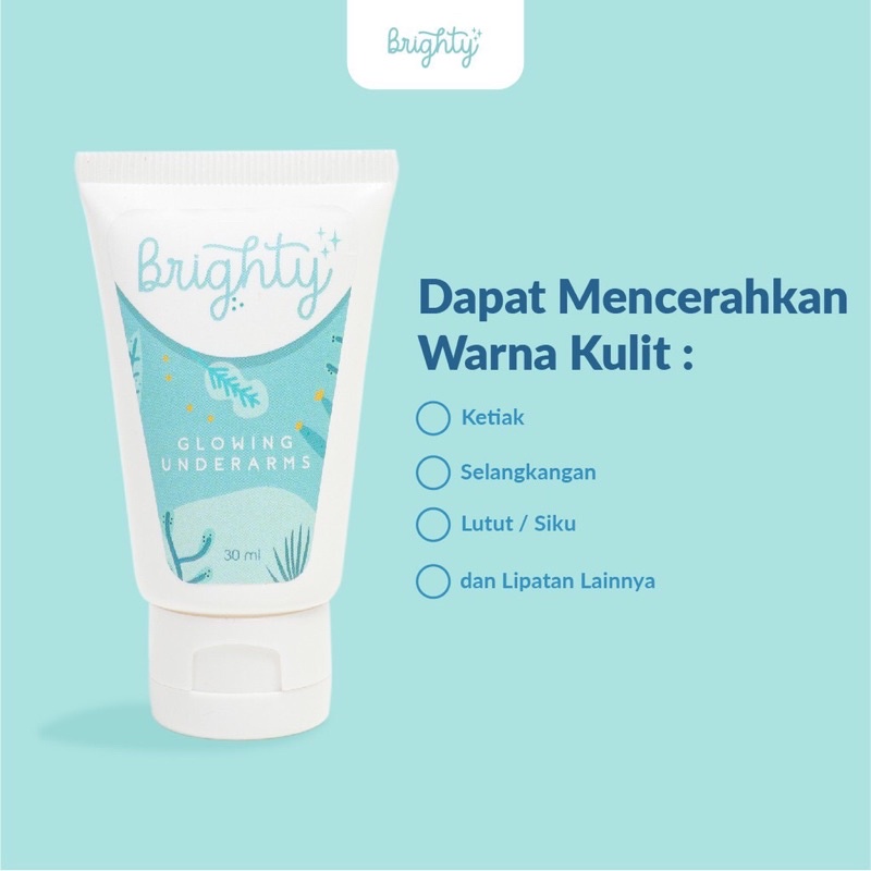 (BISA COD) [BPOM✅|Buy 1 Get gift] BRIGHTY GLOWING UNDERARM No. 1 DI INDONESIA