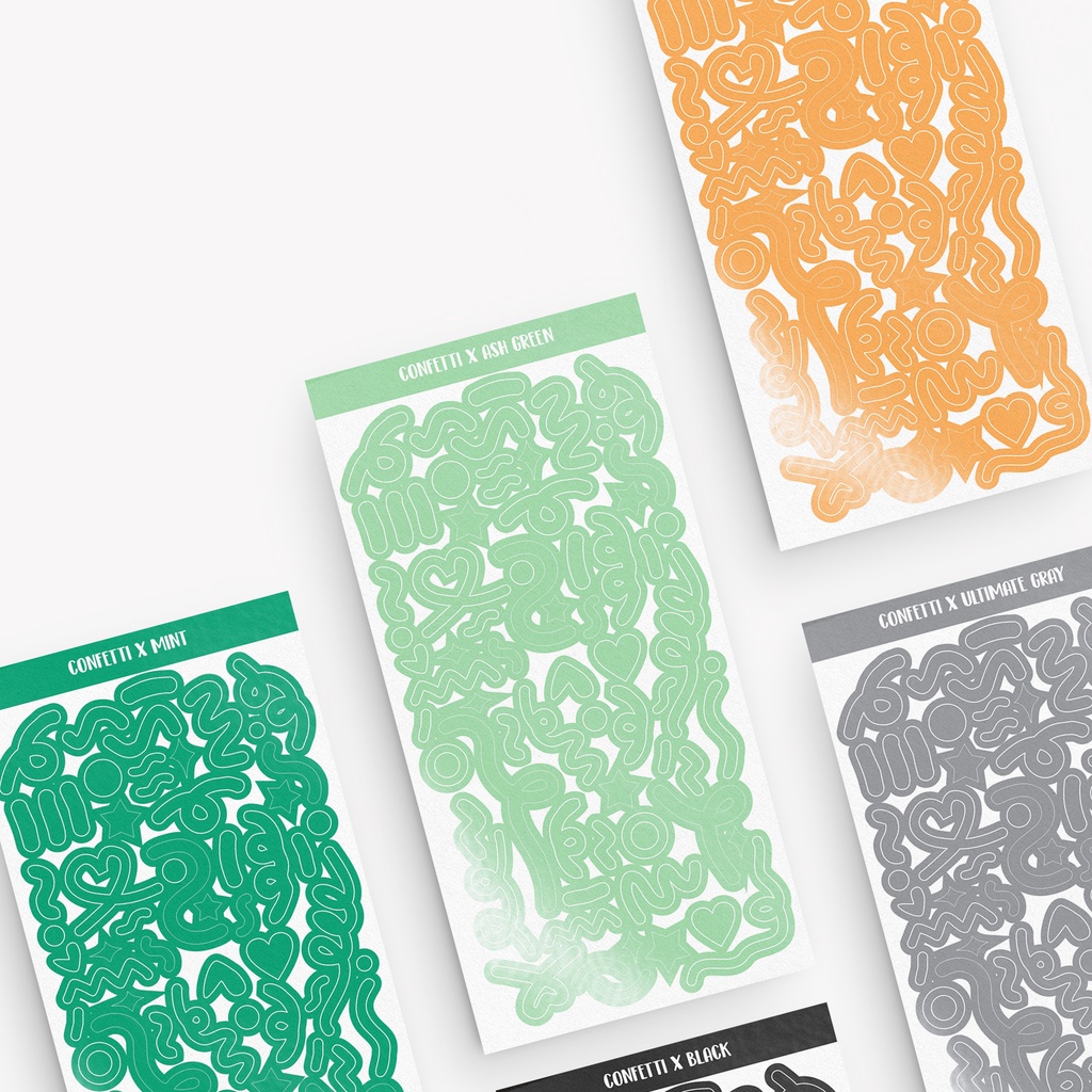 

BCRS - STIKER DECO - CONFETTI SOLID BONTAK
