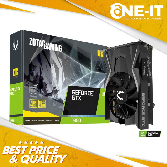 VGA ZOTAC GAMING GeForce GTX 1650 OC 4GB GDDR5