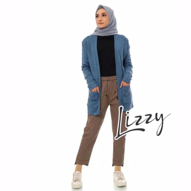 PROMO !! VEGGA CARDI - Cardigan Long Belle Outer Oversize-Denim