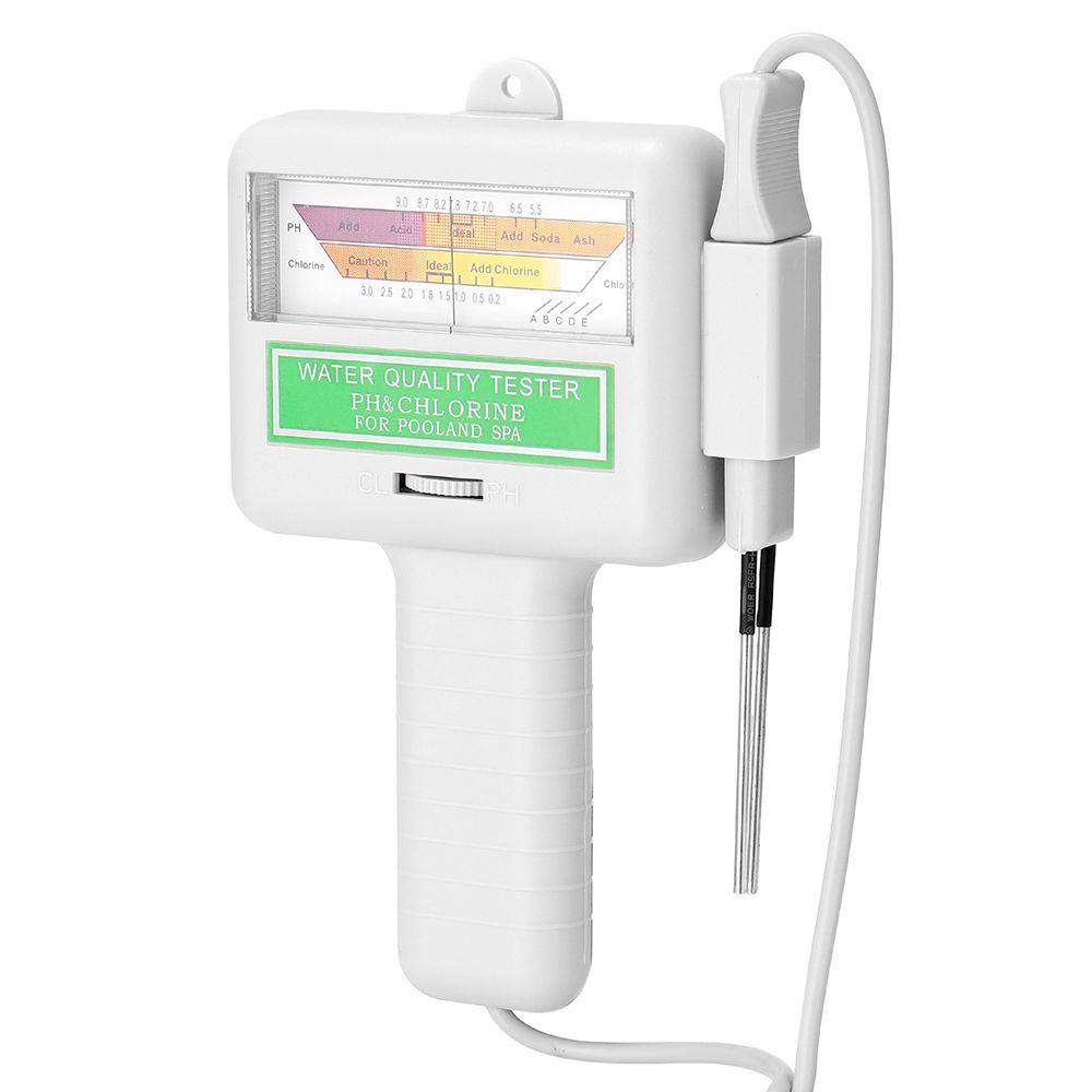 POPULAR Populer PH Chlorine Meter Tester Portable 2in1 Test Pen CL2 Ukur