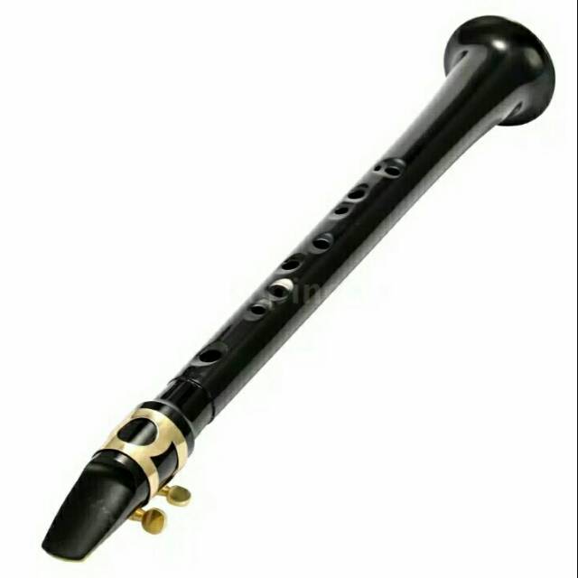 Saxophone saku Saksofon mini warna hitam dengan tas penyimpanan / mini saxophone woodwind instrument