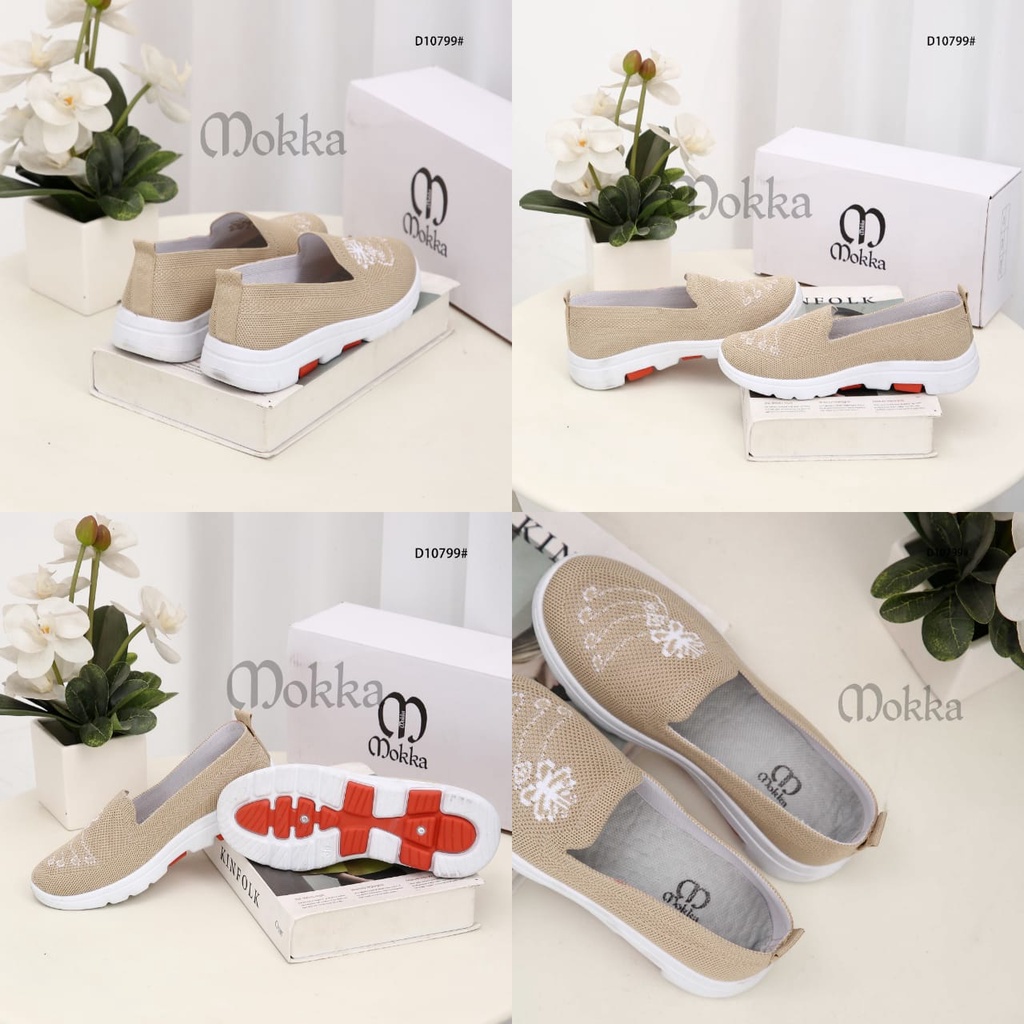 Mokka Ladies Comfort Sneaker Shoes D10799 Sepatu Wanita