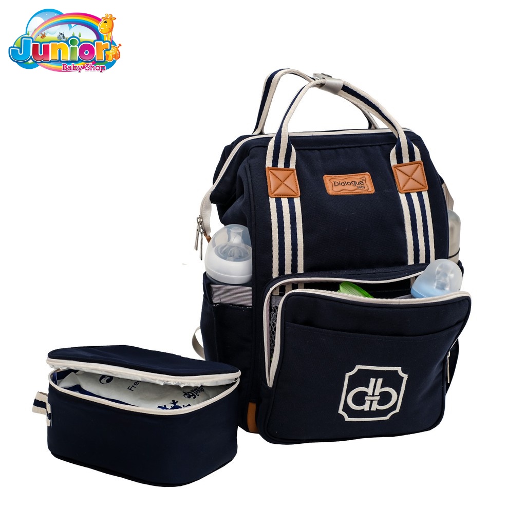 Dialogue Baby Backpack Diaper Bag + Cooler Bag Classy Series DGT 7412