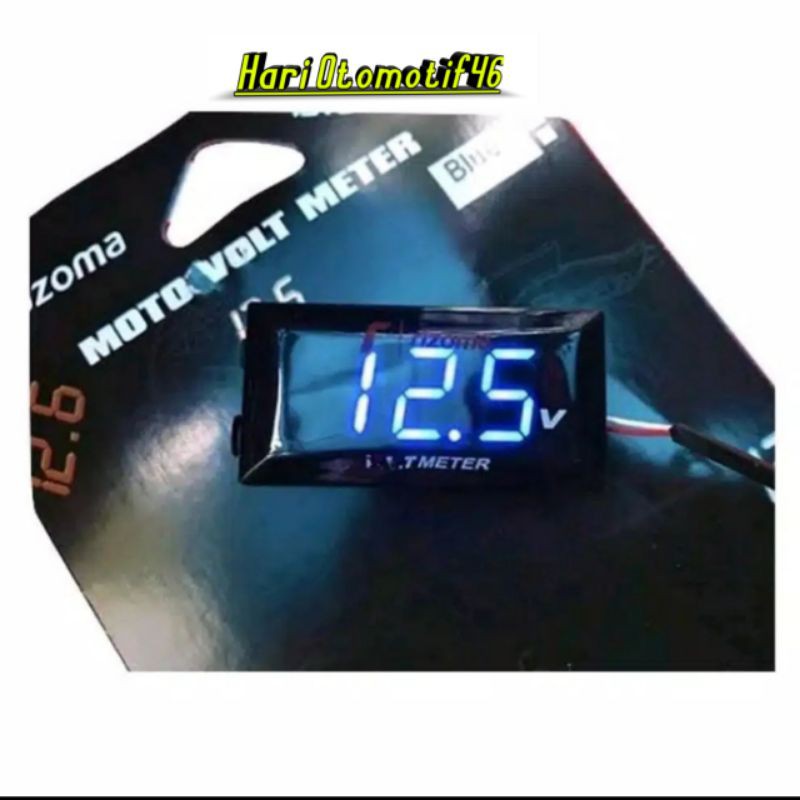 volt meter aki  volt meter untuk pengukur aki motor