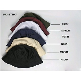 topi bundar bucket bulat 16 warna PROMO AWAL TAHUN