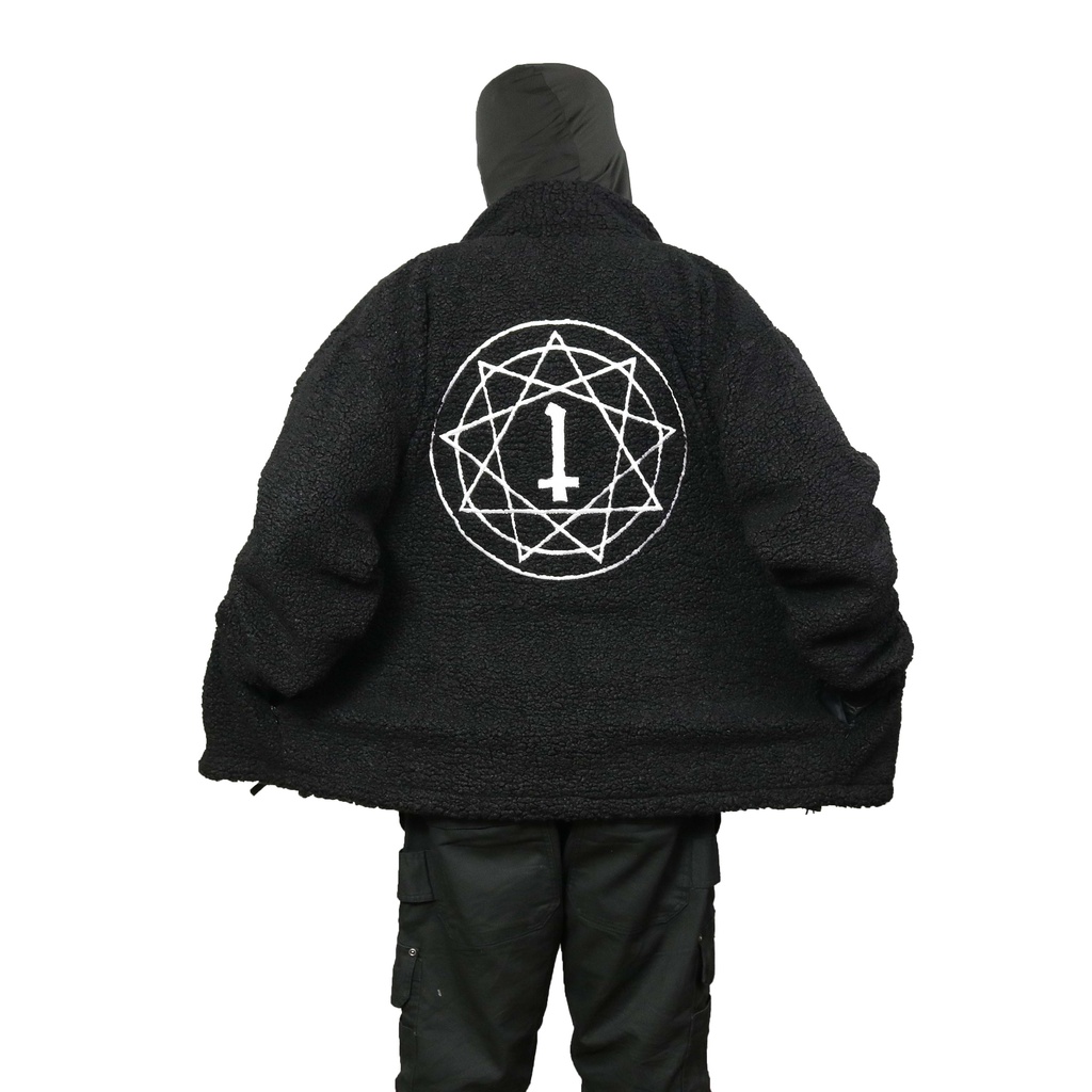 Heretic - Sherpa Jacket - Black Pentagram