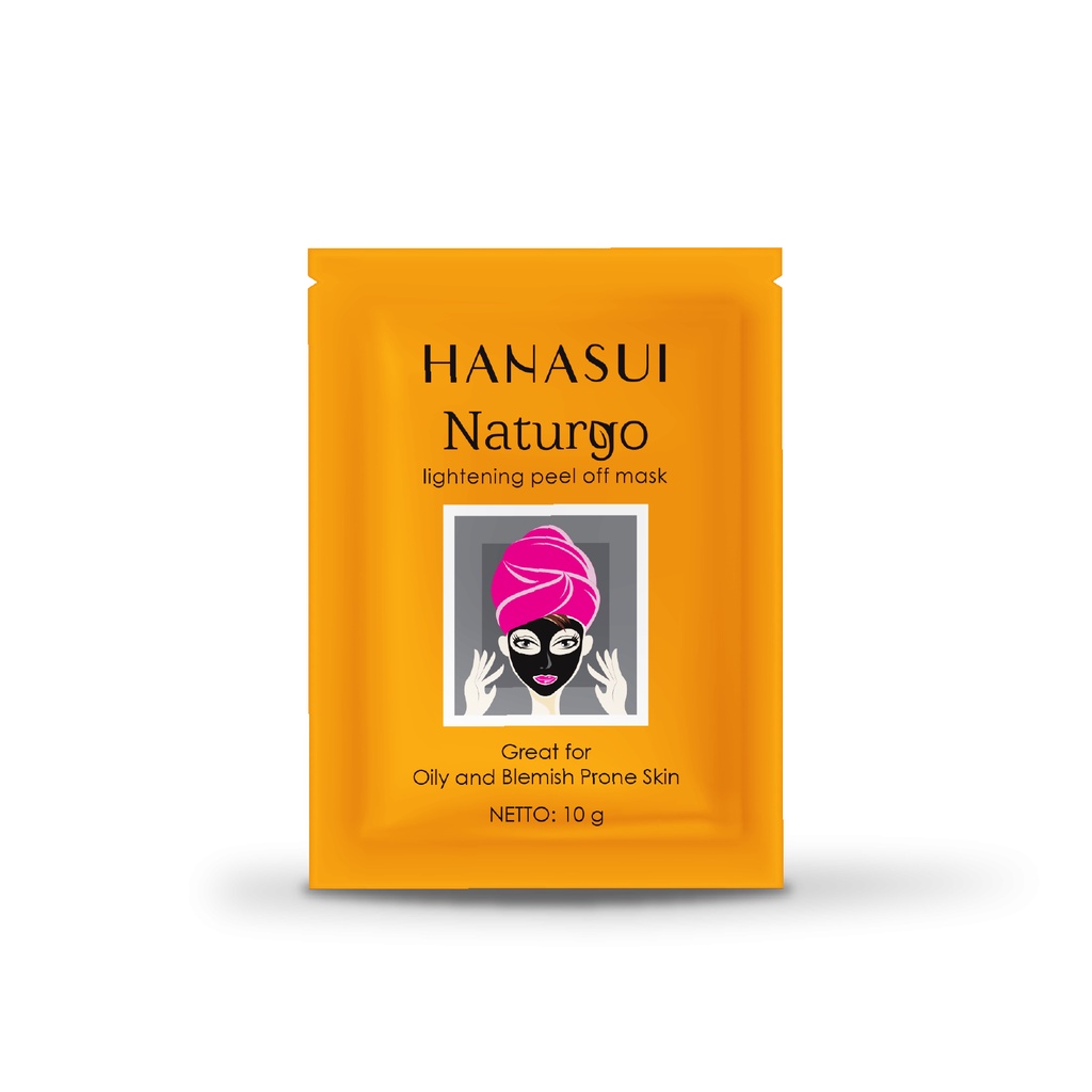 [PERKOTAK] Hanasui Naturgo Black Mask / Masker Lumpur Original BPOM