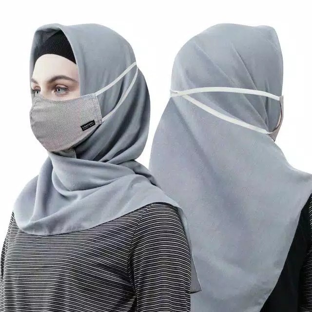 BB CRESSIDA MASKER Hijab isi 2 Masker Dewasa Katun Original