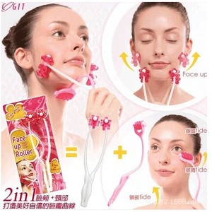 Alat Pijat FACE UP ROLLER Roler   Muka Tirus Wajah Pipi Dagu Kulit Kendor Lemak HilangChin Neck Massager Beauty