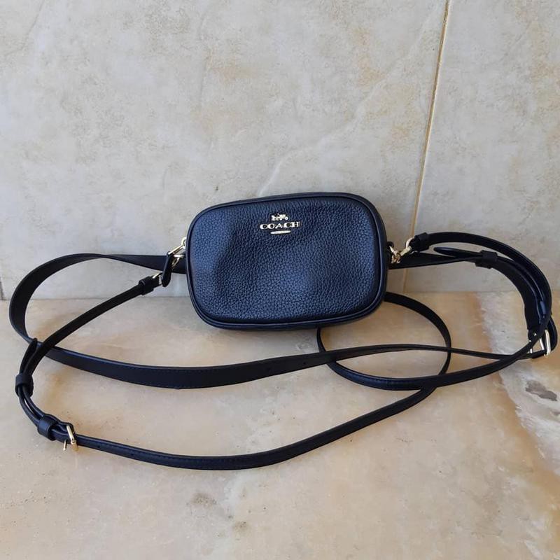 tas coach belt bag black (dapat 2 strap)