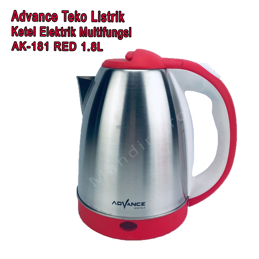 Teko Listrik * Advance * Ketel Elektrik * AK-181 RED 1.8L