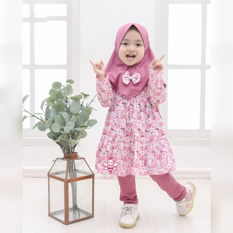 eLBi - Baju Muslim Anak Perempuan 1-6 Tahun / Baju Gamis Anak / Gamis Anak Talia