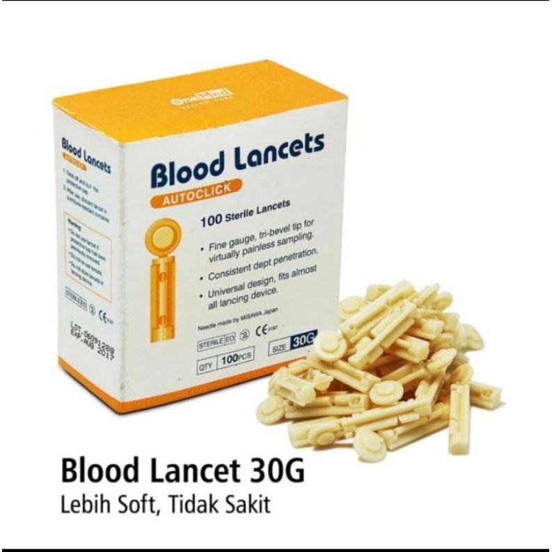 blood lancet auto click 30 G onemed