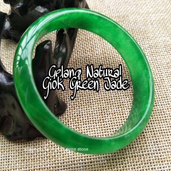 Gelang Giok Green Jade It Jade High Quality