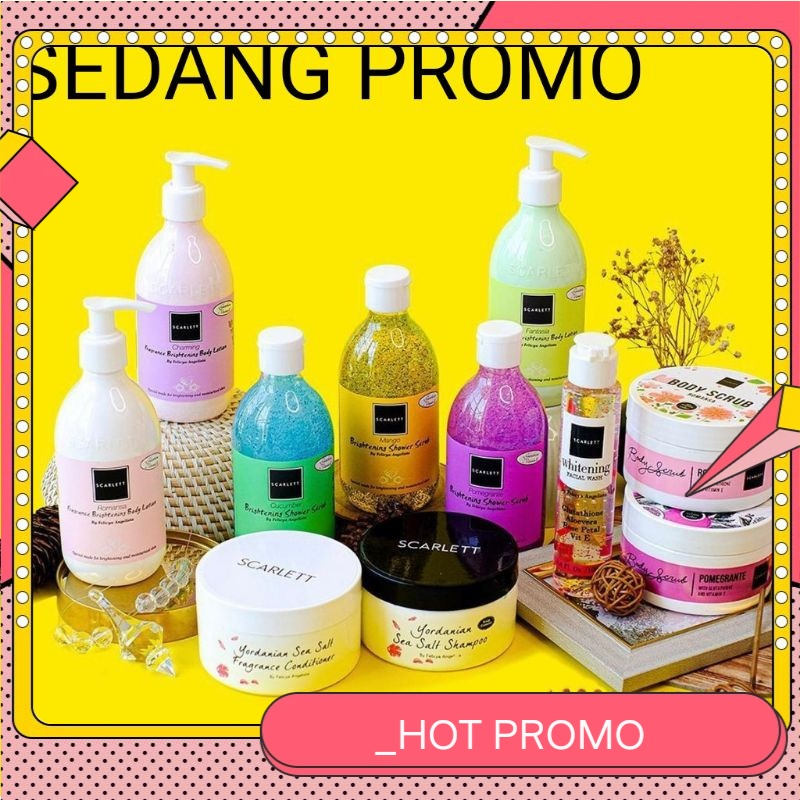 Scarlett Whitening - Semua Produk Scarlett - Serum, Mask, Scrub, Body Lotion, Cream dan lainya - 100