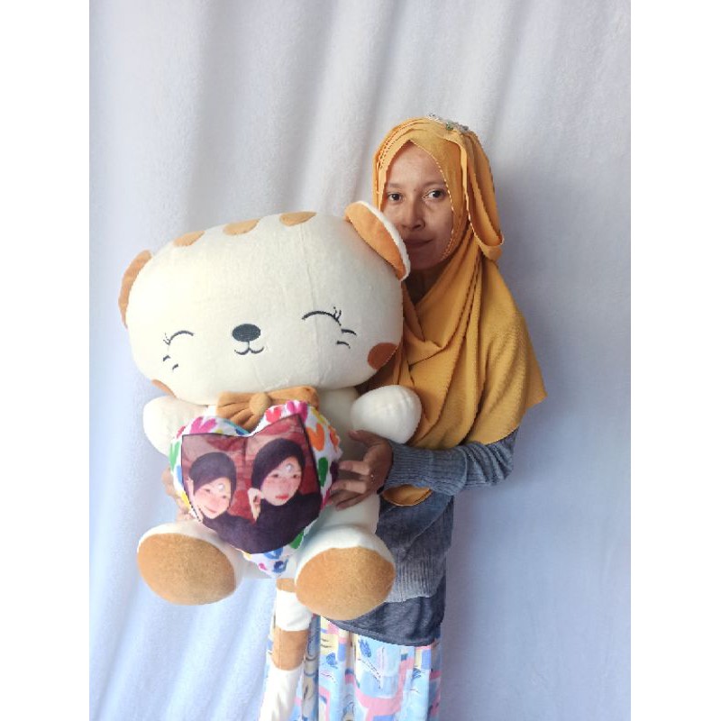 BONEKA KUCING CANTIK JUMBO COSTUM nama atau photo