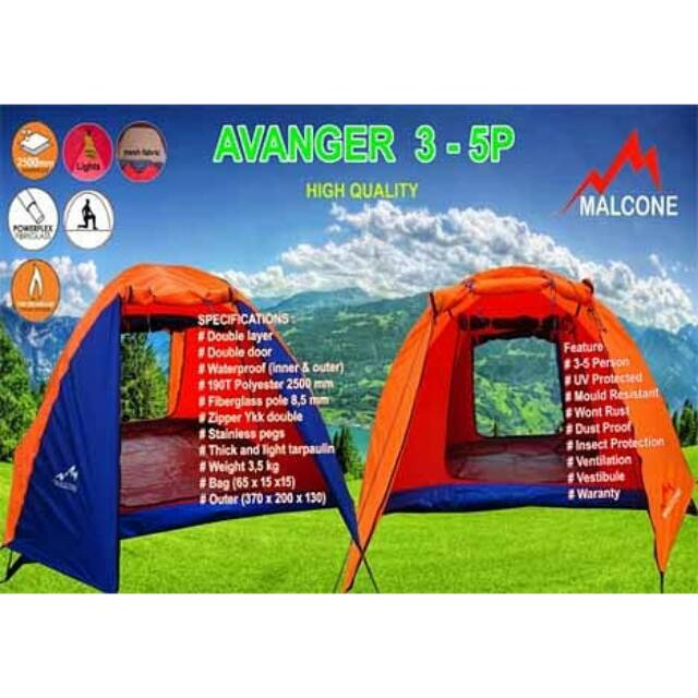 Tenda Malcone Avanger Double Layer 4-5P