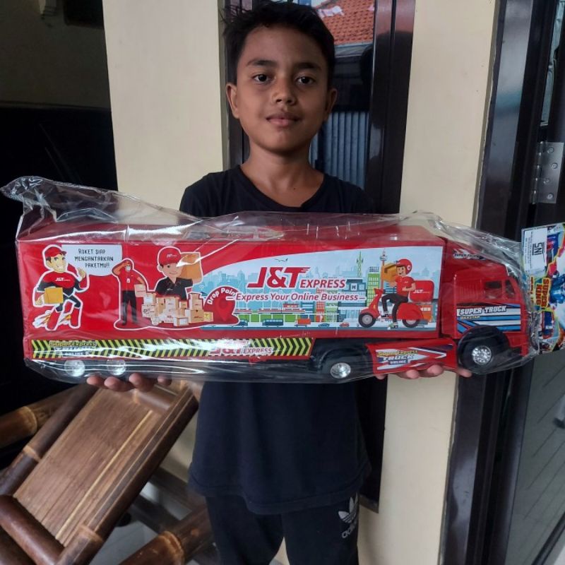 Mainan Truk Kontainer Uk Besar - Mobil Mobilan Ekspedisi Jumbo Anak Laki Cowok