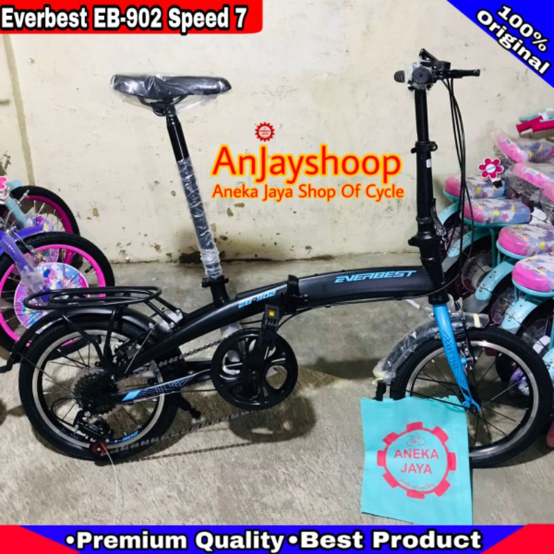 Sepeda Lipat Anak EVERBEST EB-902 BY PACIFIC 7 SPEED 16inch