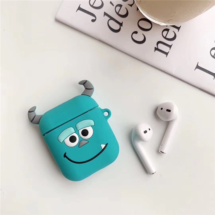 Case Pelindung Bahan Silikon Motif Kartun Dengan Pengait Untuk Airpods 1 / 2 i12-7-gado