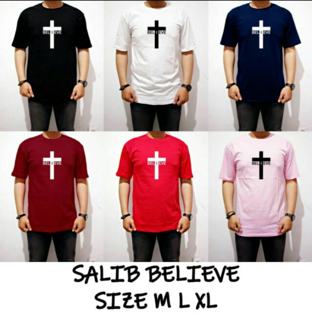 Kaos Rohani SALIP BELIEVE UK M. L. XL