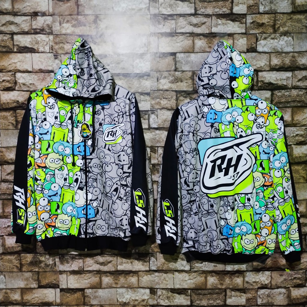 JAKET RACING HELL FULLPRINT TERLARIS