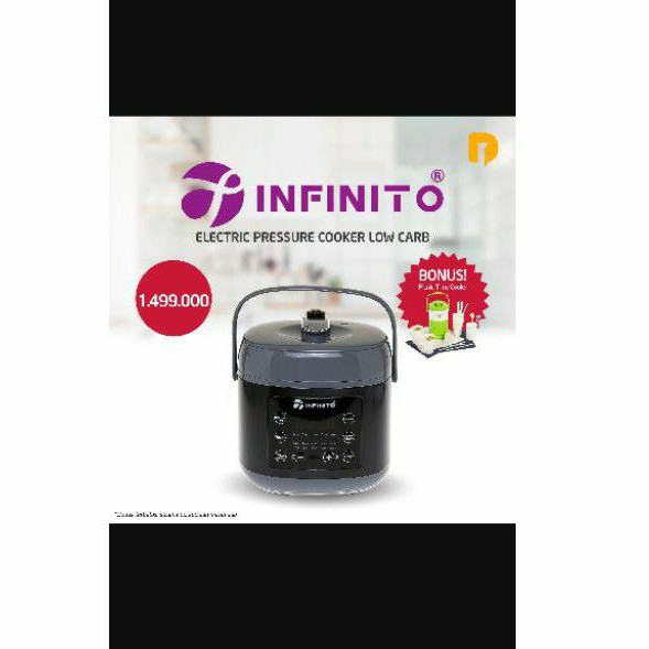INFINITO ELECTRIC PRESSURE COOKER LOW CARBO/RICE COOKER