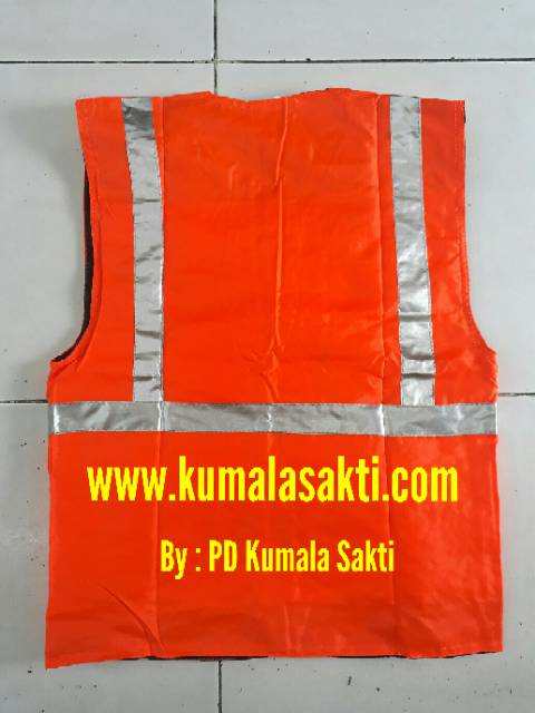 Rompi Proyek Parasit Oren-Rompi Parkir-Rompi Safety-Rompi Vest-Rompi Lapangan-Rompi Jaring-Rompi Satpam-Masker