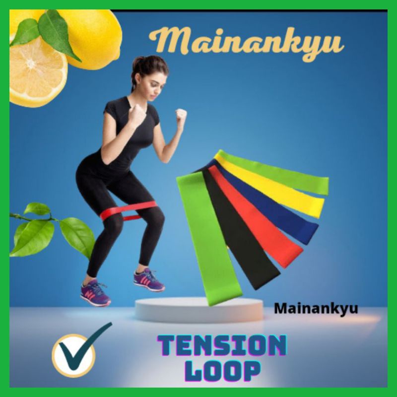 (MAINANKYU)  Resistance Band Tension untuk Latihan GYM Home Workout