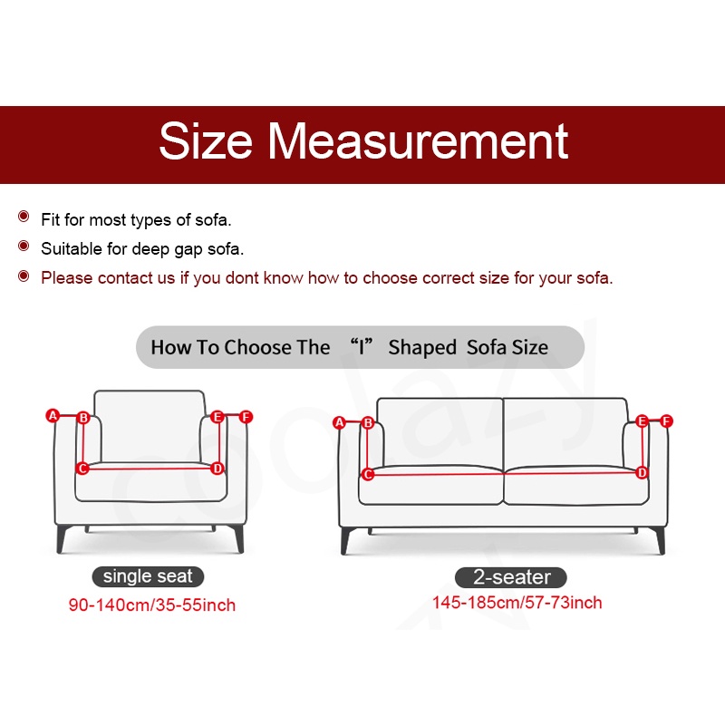 Sarung Sofa Solid Elastis 3/4 Dudukan Cover Sofa 3/4 Seater Penutup Sofa