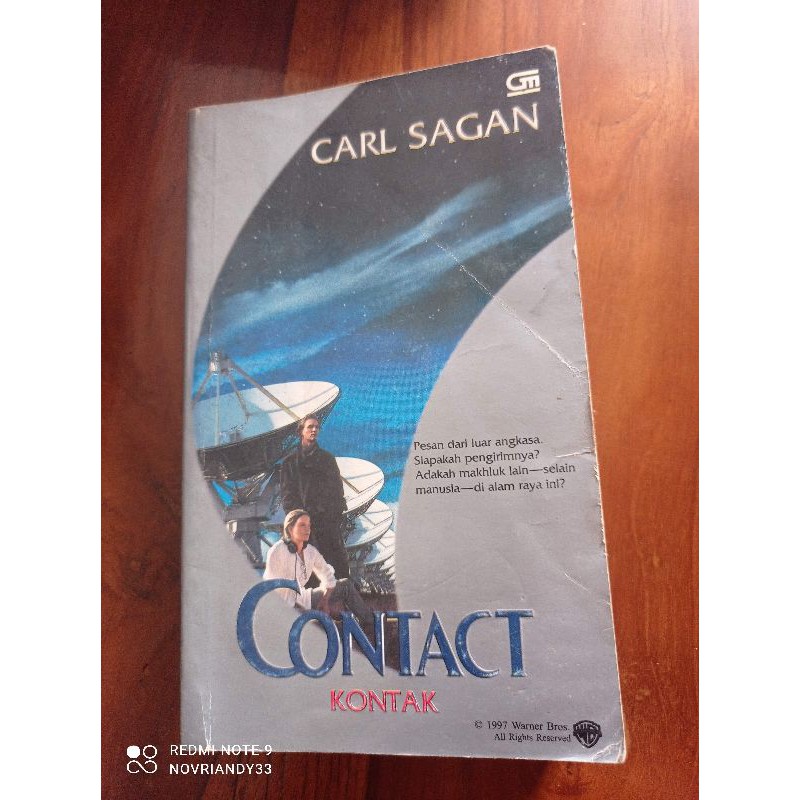 Novel CONTACT Kontak - Carl Sagan