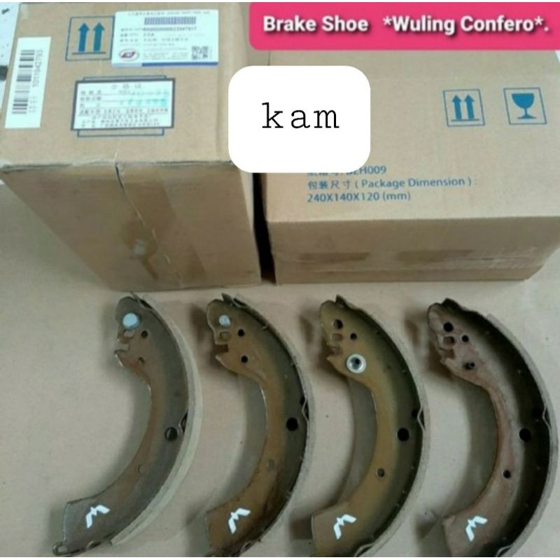 brake shoe kampas rem belakang wuling confero