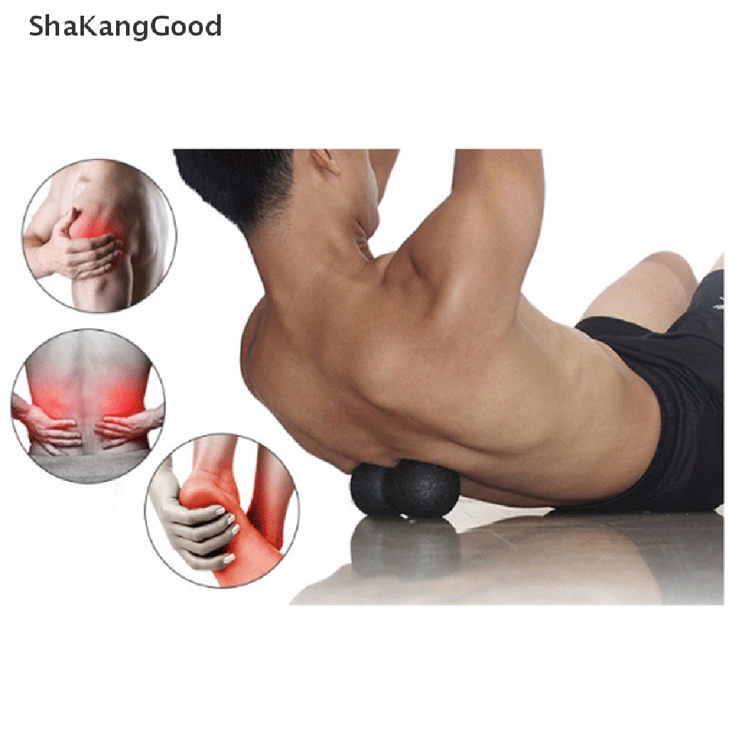 Skid 1pc Bola Pijat myofascial Bentuk Kacang Untuk fitness / yoga / pilates