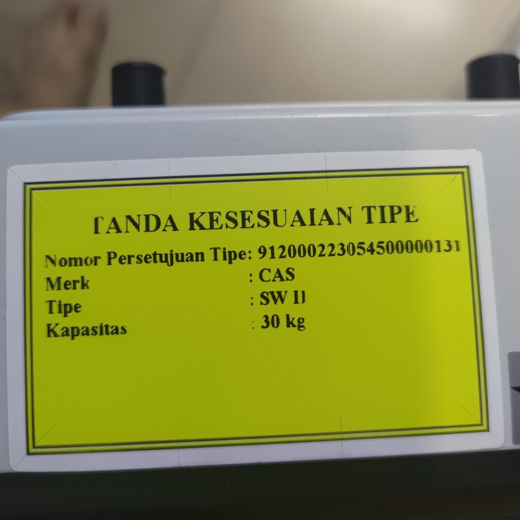 Timbangan Digital CAS SW-ii Swii-30CS LCD Meja Dapur Walet 30 Kg 30