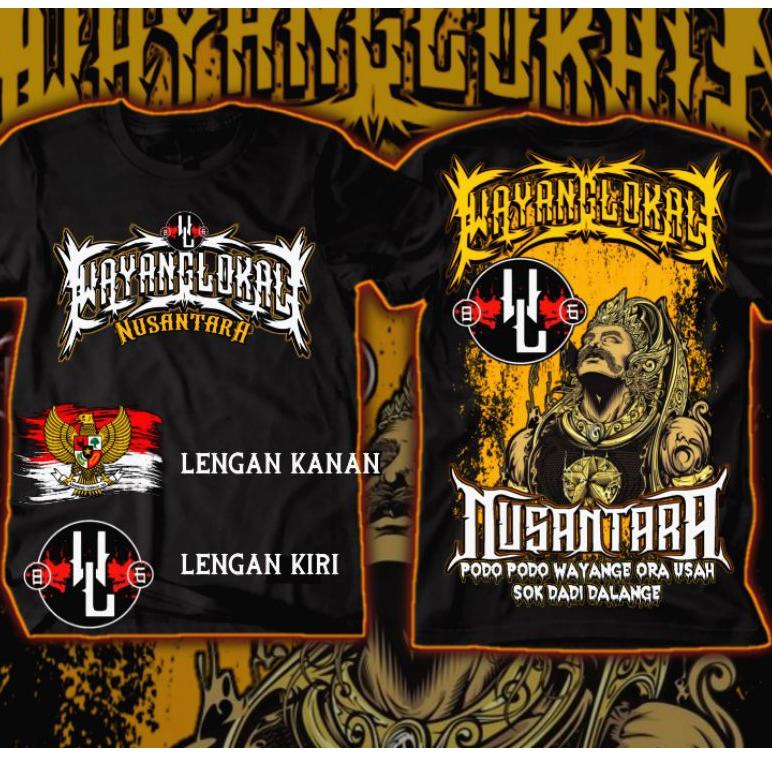 Kaos wayang lokal || NusantarA||Kaos pagar nusa|| ready stok #NEW DESIGN {Tbh31au22ᴺ}
