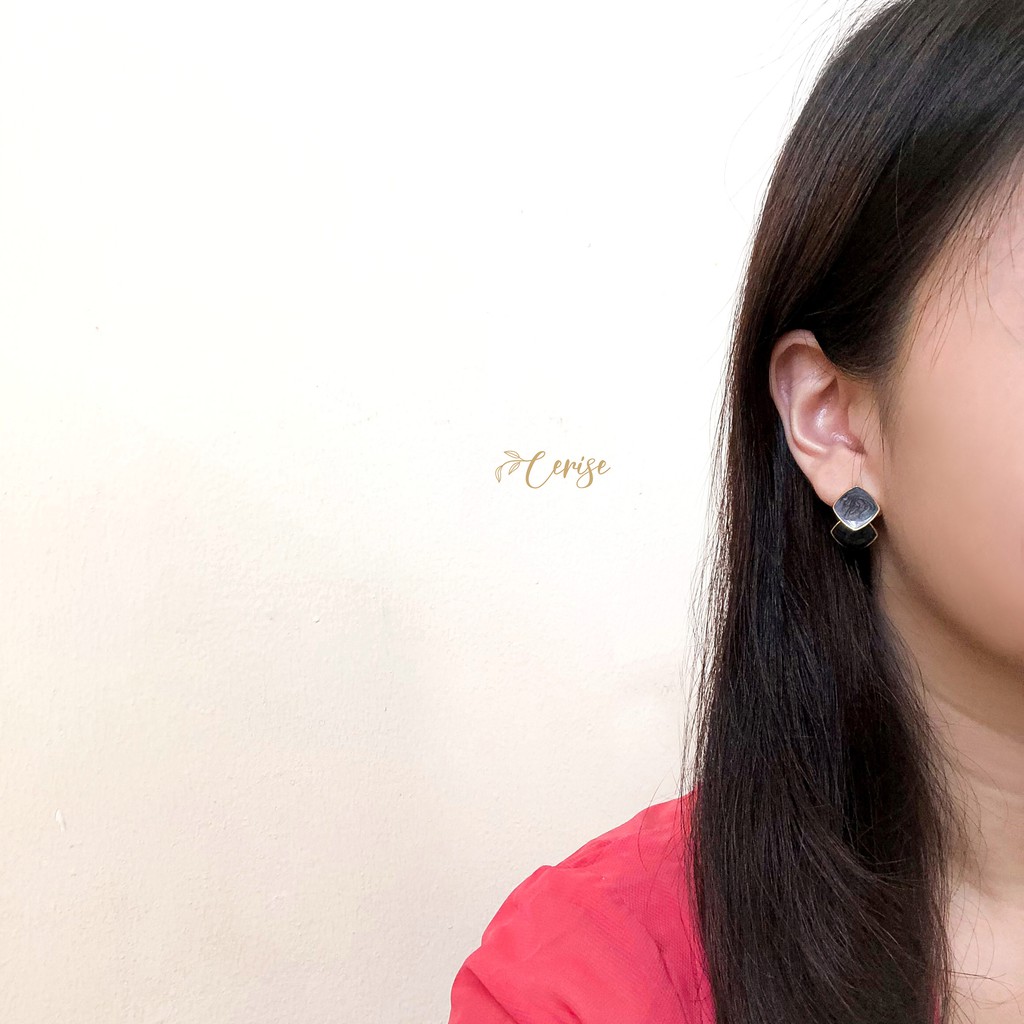 Leana Earrings | Anting tusuk korea retro aksesoris wanita cantik trendy stylish